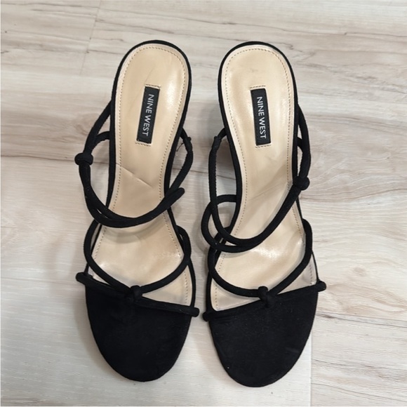 Nine West Kims Strappy Sandal in Black - Picture 6 of 7